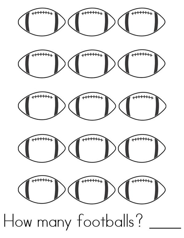 I can count to 15! Mini Book - Sheet 3