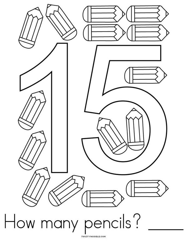 I can count to 15! Mini Book - Sheet 4
