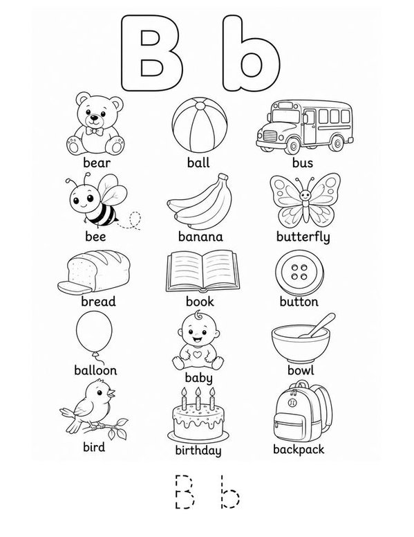 My Colorful Alphabet Mini Book - Sheet 2