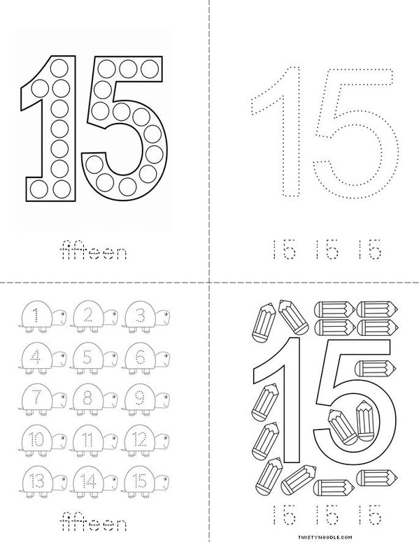 Fifteen Writing Practice Mini Book