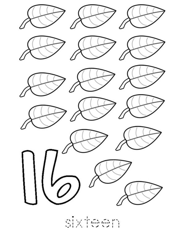 Sixteen Writing Practice Mini Book - Sheet 3
