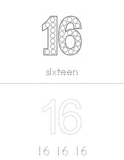 Sixteen Writing Practice Book