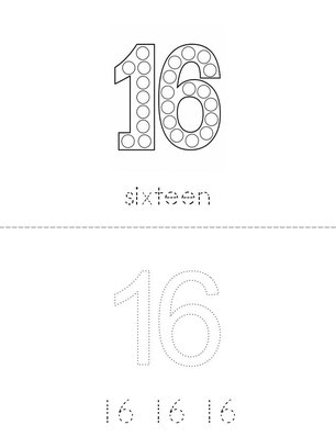Sixteen Writing Practice Book