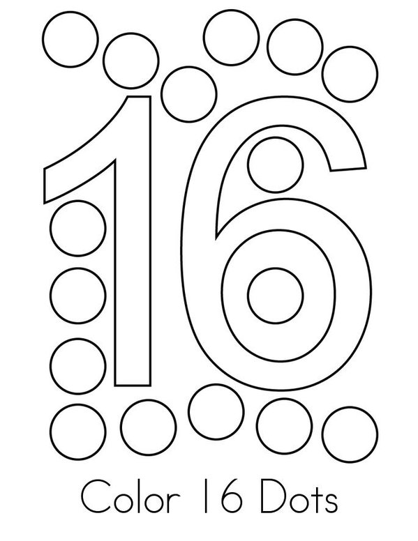 Number 16 Activity Mini Book - Sheet 2