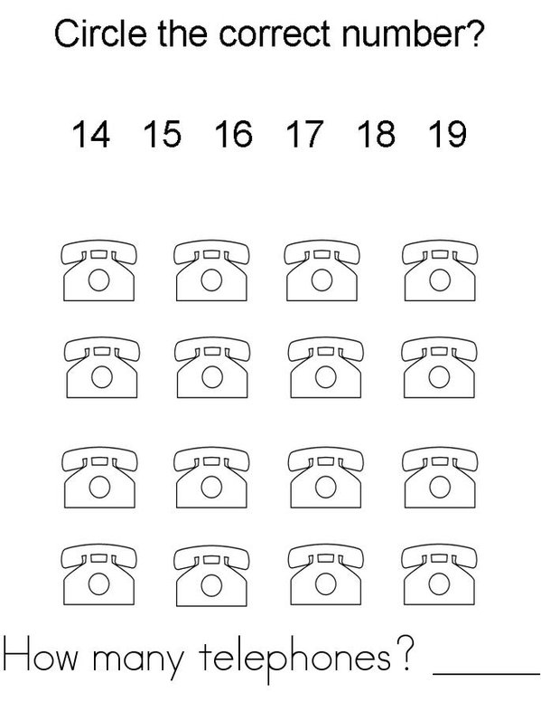I can count to 16! Mini Book - Sheet 3