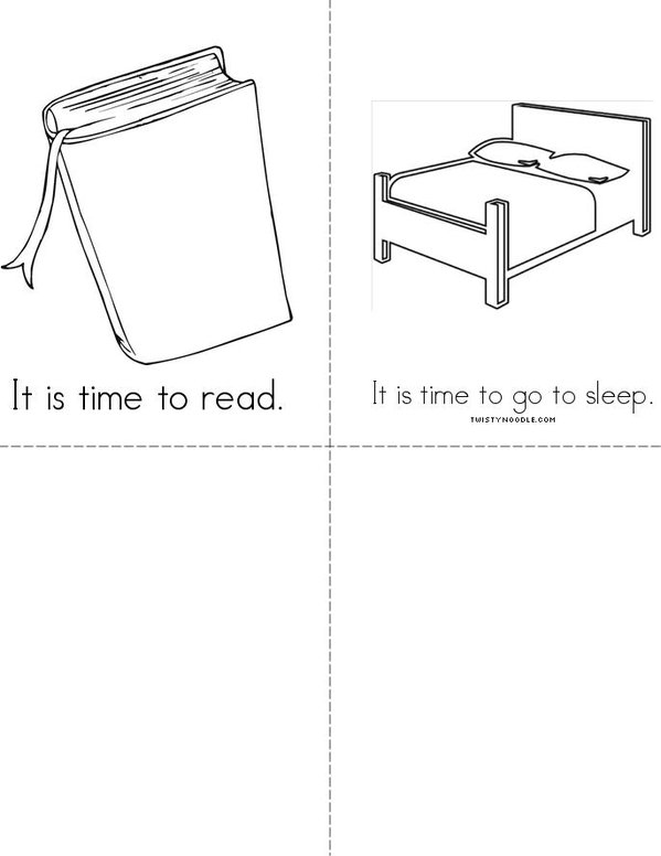 Time Mini Book - Sheet 2
