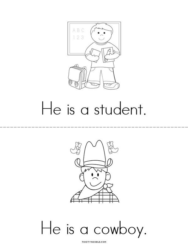 He is Mini Book - Sheet 2