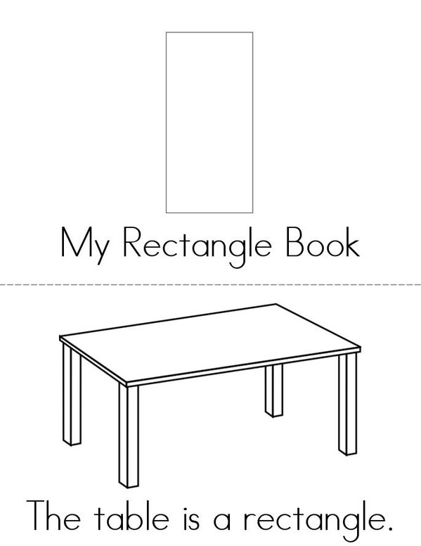 Rectangle Mini Book - Sheet 1