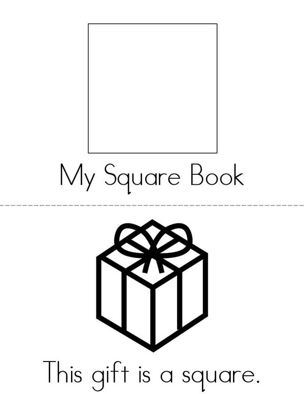 Square Mini Book - Sheet 1