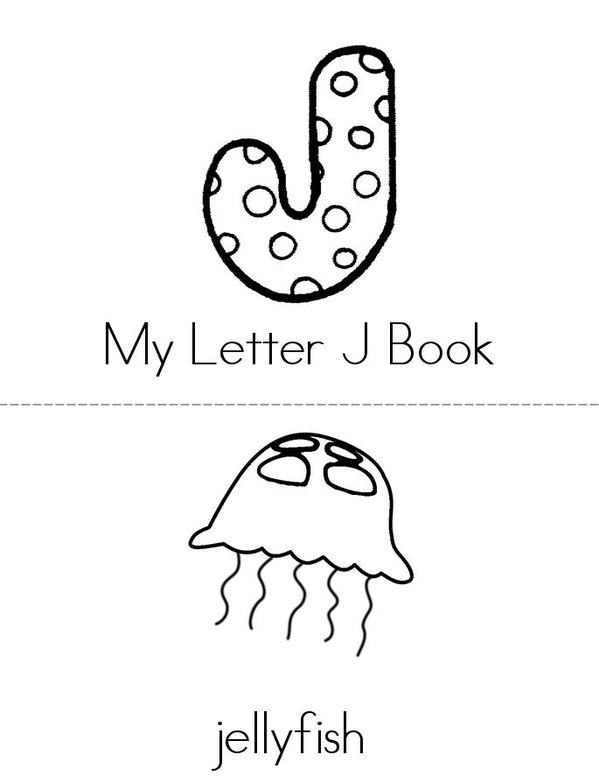 My Letter J Mini Book - Sheet 1