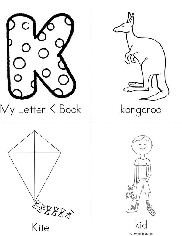 My Letter K Mini Book