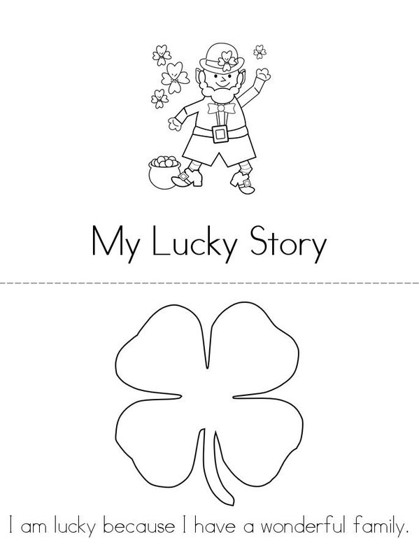 My Lucky Story Mini Book - Sheet 1