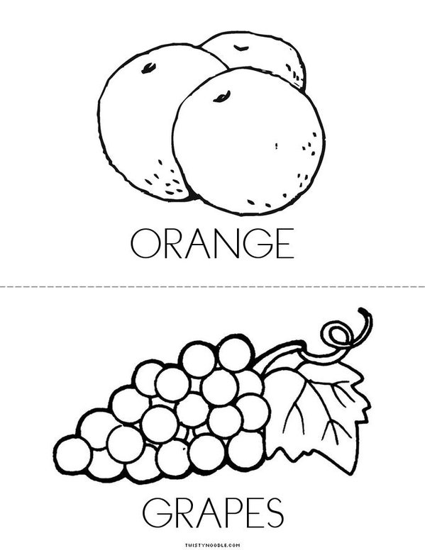 FRUIT Mini Book - Sheet 2