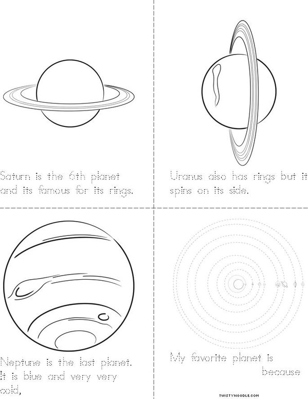 What I learned about the Milky Way  Mini Book - Sheet 3