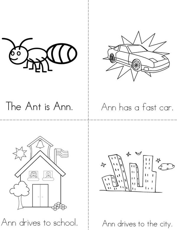 The Ant Mini Book - Sheet 1