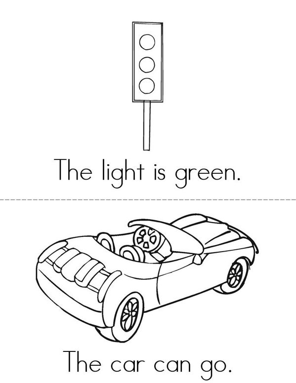 Green Light Mini Book - Sheet 1