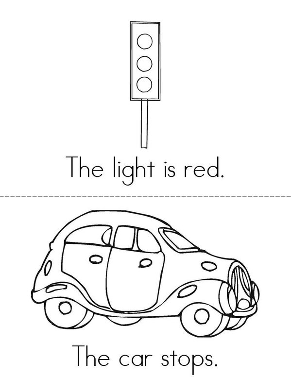 Red Light Mini Book - Sheet 1