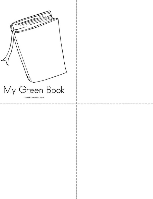 My Green Book Mini Book - Sheet 2