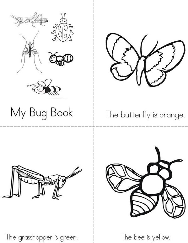 My Bug Book Mini Book - Sheet 1