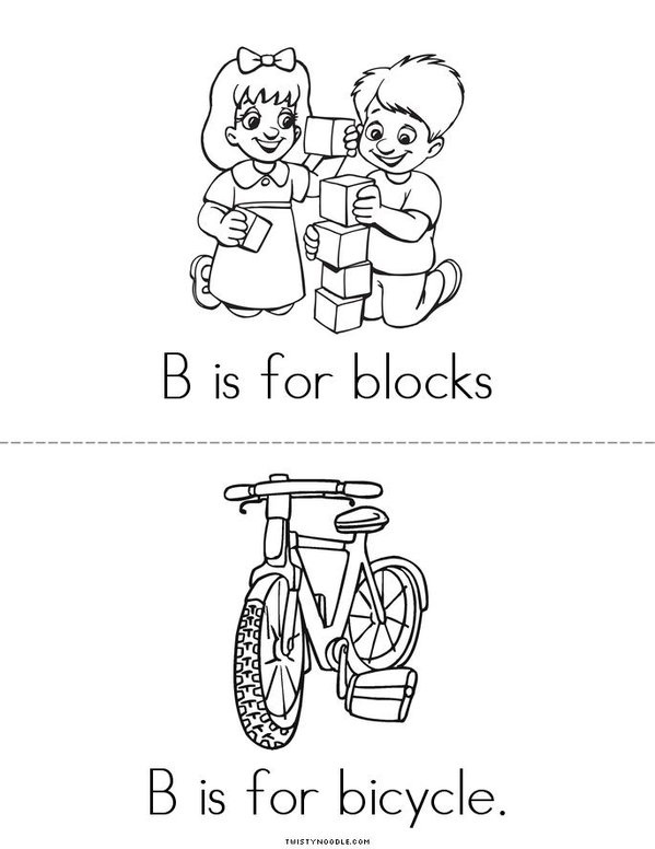 B is for banana Mini Book - Sheet 4
