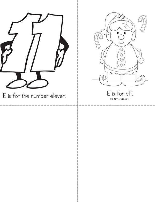 E is for Earth Mini Book - Sheet 2