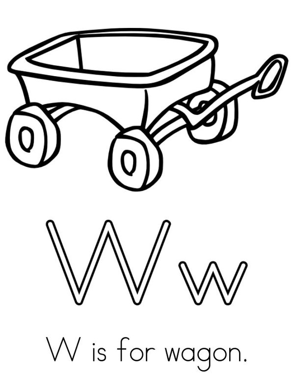 W is for watermelon Mini Book - Sheet 2