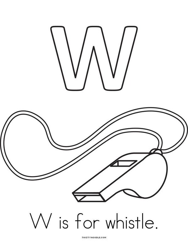W is for watermelon Mini Book - Sheet 4