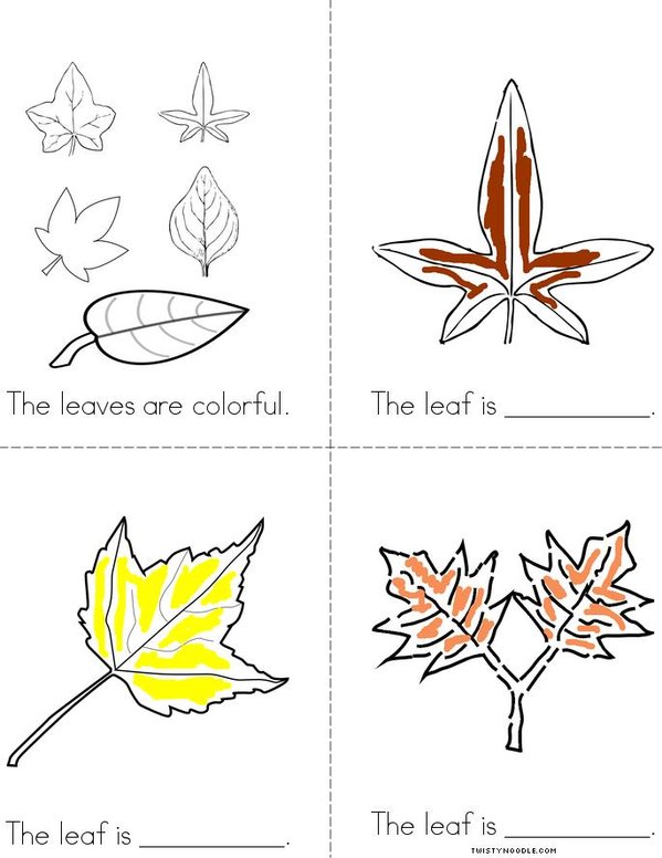 The Leaves are Colorful Mini Book