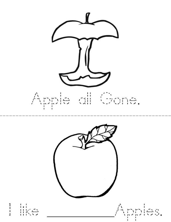 Apples Mini Book - Sheet 3