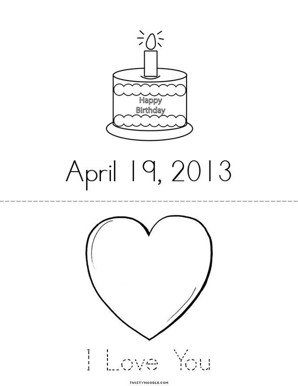 Sunni's 1st Birthday Party Mini Book - Sheet 2