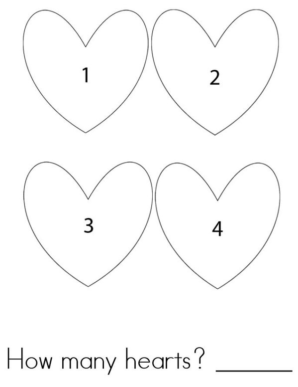 Hearts Mini Book - Sheet 2