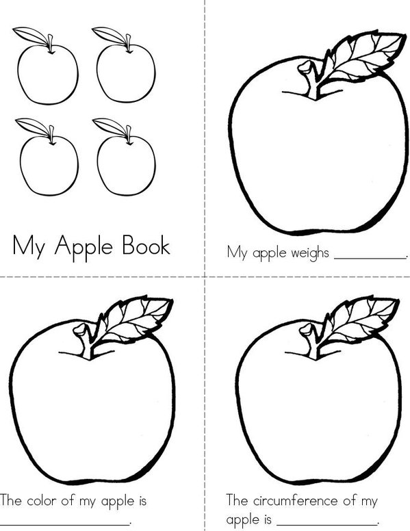 All About My Apple Mini Book - Sheet 1