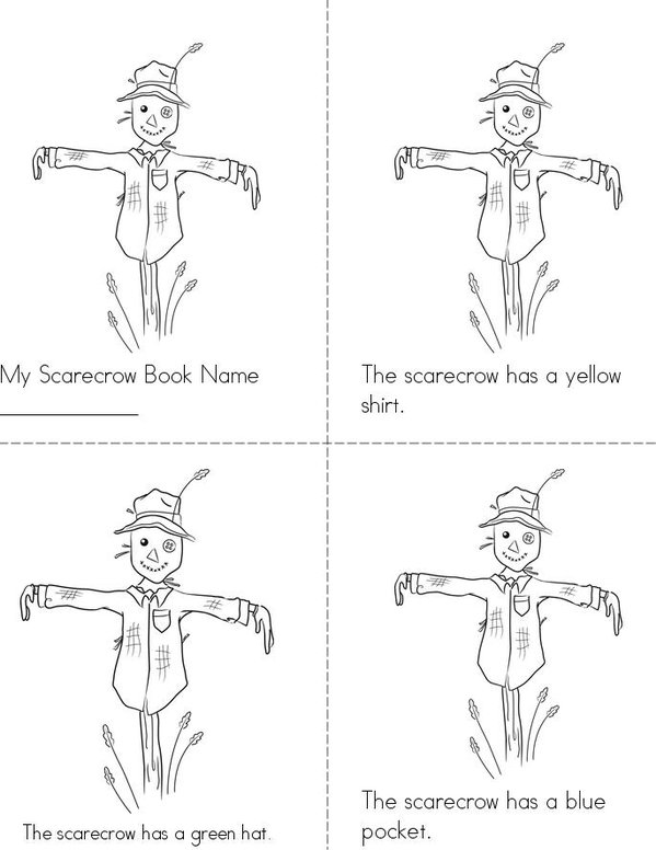 The Scarecrow Mini Book - Sheet 1