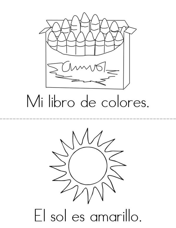 Mi libro de colores Mini Book - Sheet 1