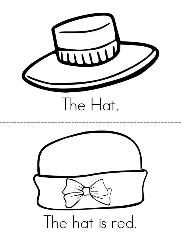 The Hat Mini Book - Sheet 1