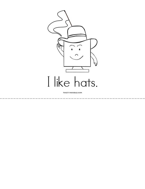 The Hat Mini Book - Sheet 3