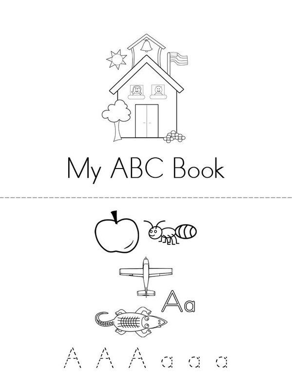 My ABC Mini Book - Sheet 1