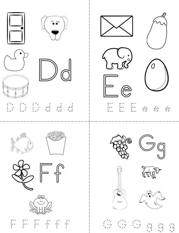 large printable alphabet book