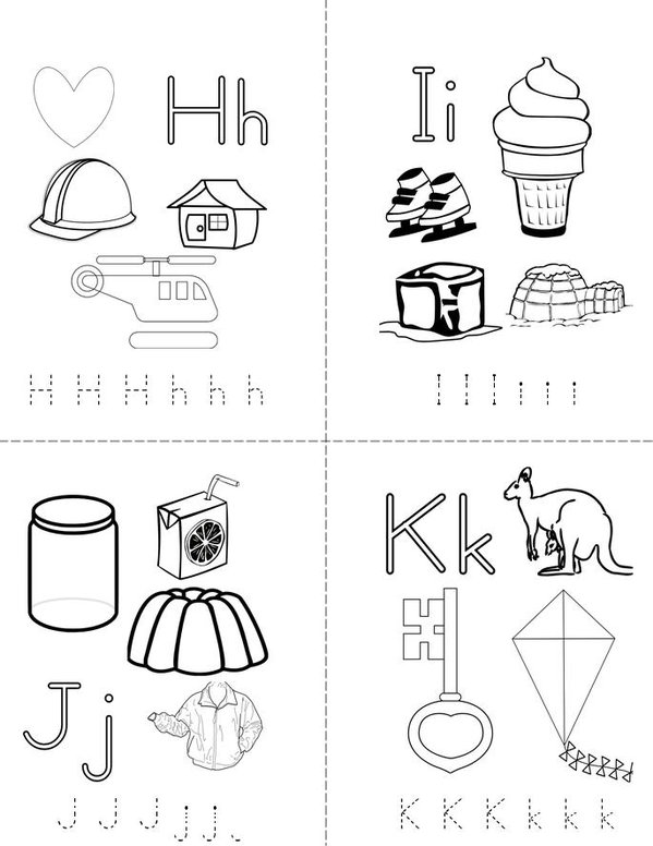 Mini Alphabet Books for Preschoolers Printable Activity