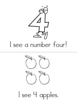 I see a number 4! Book