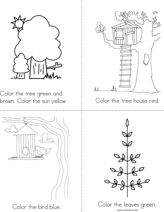 Arbor Day Coloring Book Twisty Noodle