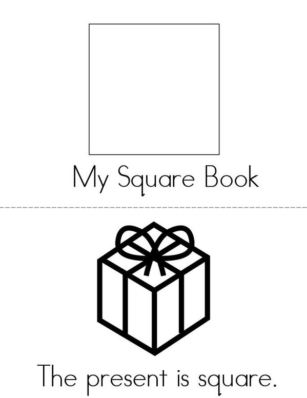 My Square Book Mini Book - Sheet 1