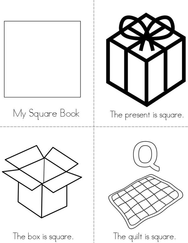 My Square Book Mini Book - Sheet 1
