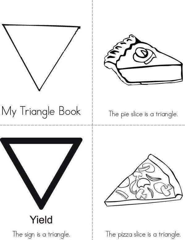 My Triangle Book Mini Book - Sheet 1