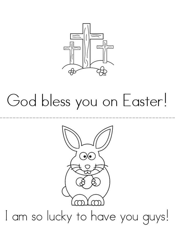 Happy Easter, Nanny & Papa! Mini Book - Sheet 1