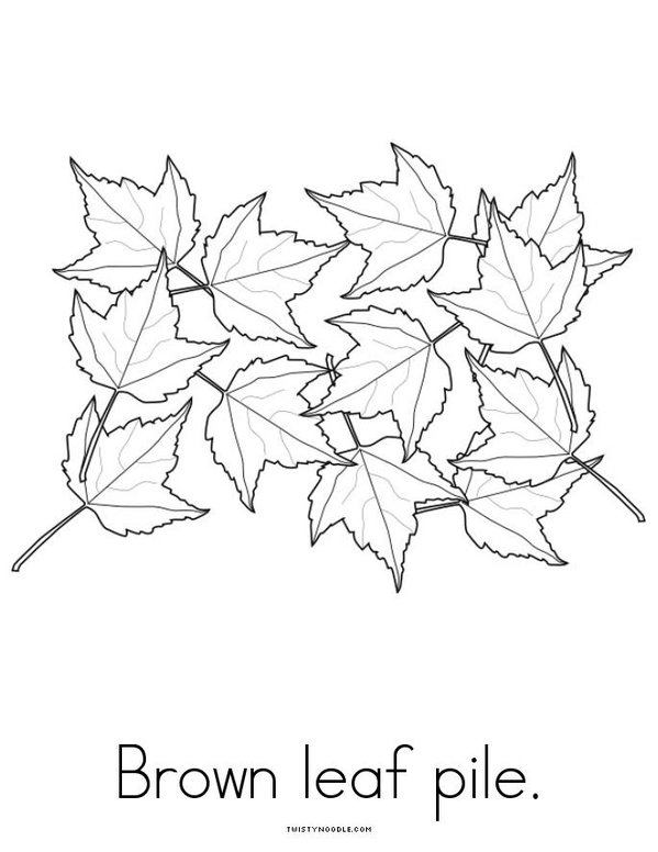 Autumn Leaves Mini Book - Sheet 5