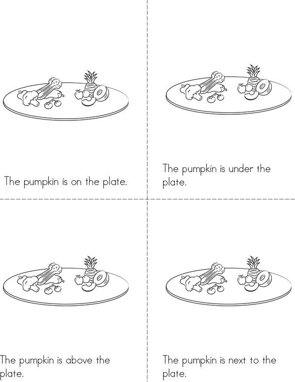 Where is Pumpkin? Mini Book - Sheet 1