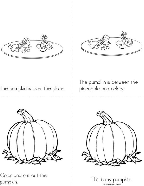 Where is Pumpkin? Mini Book - Sheet 2