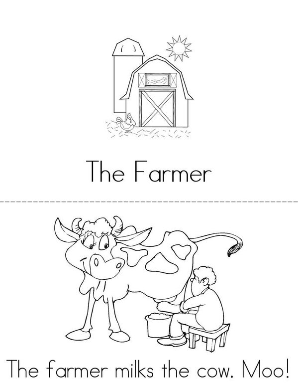 The Farmer Mini Book - Sheet 1