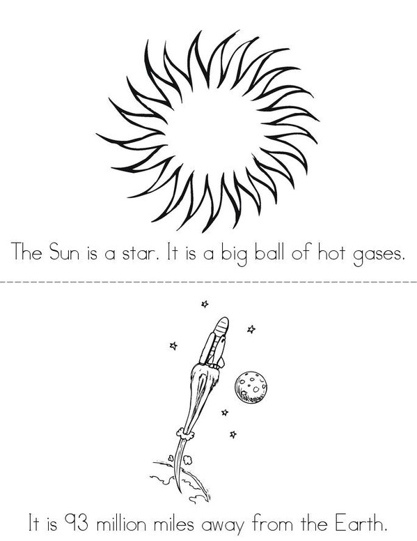 The Sun Mini Book - Sheet 1
